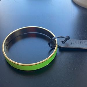 J Crew Bright Green Enamel Bangle